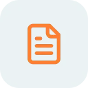 An orange file icon